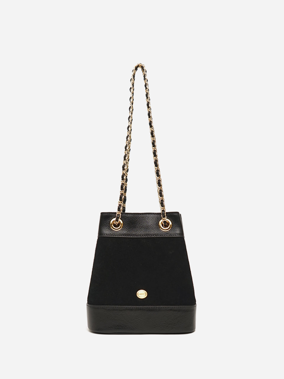 Pendant mini chain bag / black suede (sold out)
